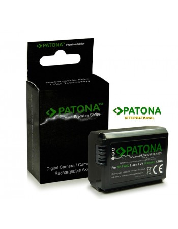Acumulator Premium Sony NP-FW50, 1030mAh / 7,2V / 7,4Wh, compatibil marca Patona,