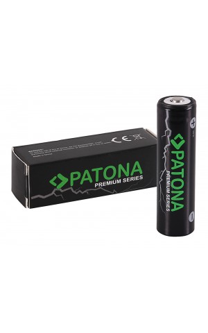 Acumulator Premium 18650 Cell 18650 Li-ion neprotejat sharp/button 3,7V 3250mAh, marca Patona,