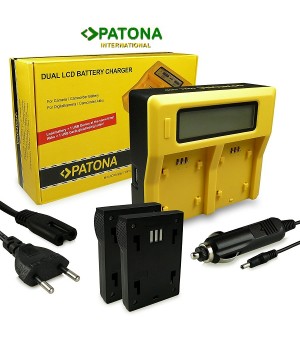 Încărcător Dual LCD USB pt. Nikon EN-EL15, V1, D7000, D800, compatibil marca Patona,